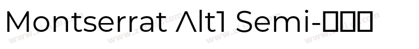 Montserrat Alt1 Semi字体转换